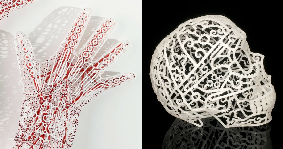 Anatomy and History Collide in Borosilicate Glass Sculptures by Kit Paulson